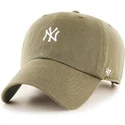 47-brand-curved-brim-small-logonew-york-yankees-mlb-clean-up-brown-cap