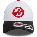 new-era-haas-f1-team-formula-1-kevin-magnussen-9forty-svart-och-vit-snapback-bojd-keps