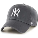 morkgra-kurvad-keps-new-york-yankees-mlb-clean-up-fran-47-brand
