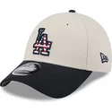 beige-och-marinbla-bojd-skarmkeps-snapback-9forty-stretch-snap-4th-of-july-los-angeles-dodgers-mlb-fran-new-era