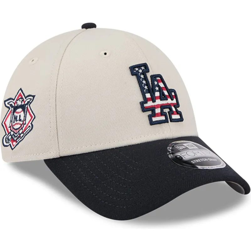 bojd-keps-beige-och-marinbla-snapback-9forty-stretch-snap-4th-of-july-fran-los-angeles-dodgers-mlb-fran-new-era