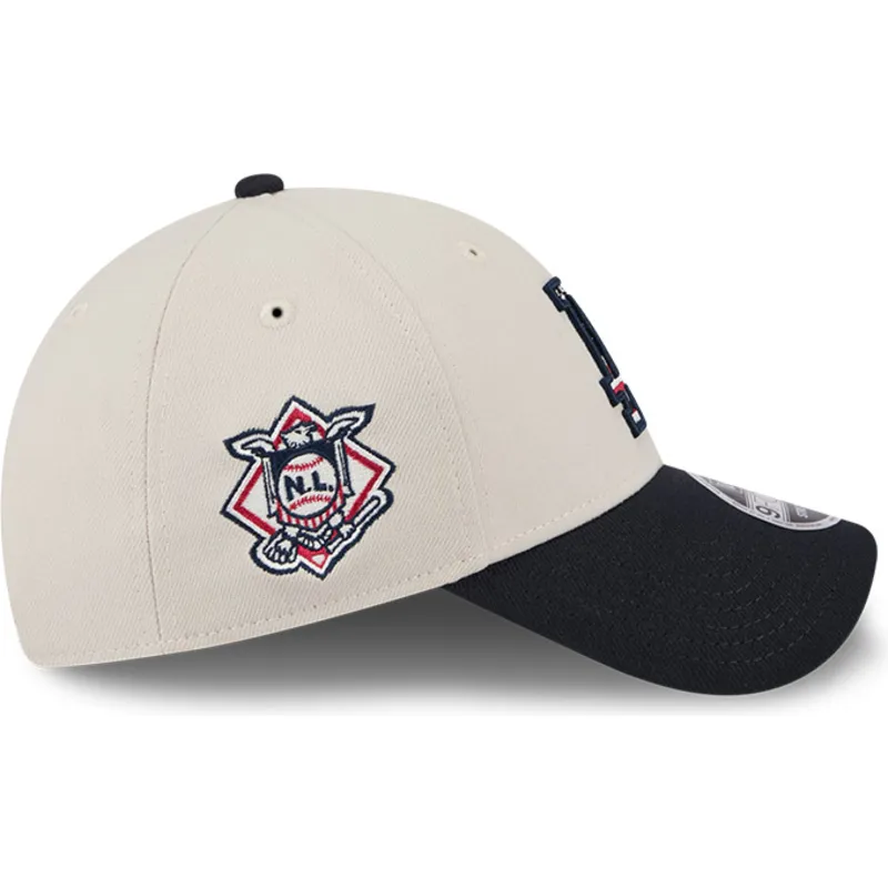 beige-och-marinbla-bojd-keps-snapback-9forty-stretch-snap-4th-of-july-los-angeles-dodgers-mlb-fran-new-era