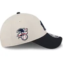 beige-och-marinbla-bojd-keps-snapback-9forty-stretch-snap-4th-of-july-new-york-yankees-mlb-fran-new-era
