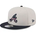 atlanta-braves-mlb-new-era-9fifty-4th-of-july-beige-och-marinbla-snapback-flat-keps