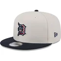 beige-och-marinbla-platt-keps-snapback-9fifty-4th-of-july-fran-detroit-tigers-mlb-av-new-era