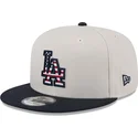 beige-och-marinbla-platt-keps-snapback-9fifty-4th-of-july-los-angeles-dodgers-mlb-fran-new-era