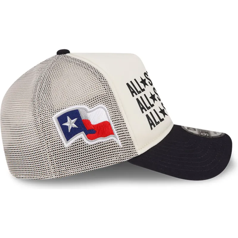 gorra-trucker-beige-och-marinbla-a-frame-all-star-game-texas-rangers-mlb-fran-new-era