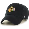 chicago-blackhawks-nhl-clean-up-svart-bojd-keps-fran-47-brand