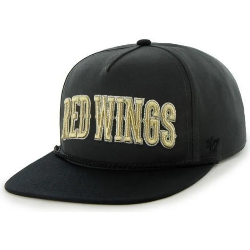 kepsar-plana-svart-snapback-fran-detroit-red-wings-nhl-av-47-brand