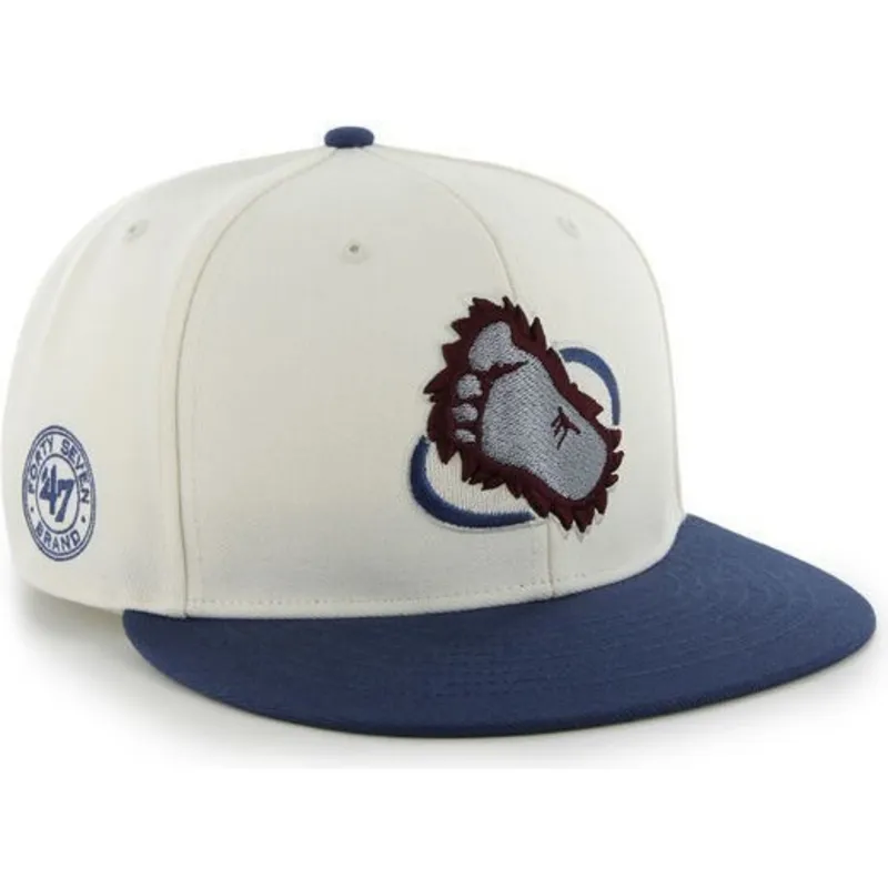 kepsar-plana-vit-snapback-fran-colorado-avalanche-nhl-av-47-brand