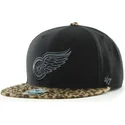 svart-och-leopardmonstrad-snapback-keps-detroit-red-wings-nhl-fran-47-brand