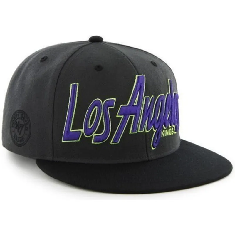 kepsar-plana-svart-snapback-de-letras-fran-los-angeles-kings-nhl-av-47-brand