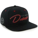 svart-snapback-keps-med-platt-skarm-och-detroit-red-wings-nhl-logga-i-text-fran-47-brand