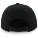 svart-snapback-keps-med-platt-skarm-och-detroit-red-wings-nhl-logga-i-text-fran-47-brand