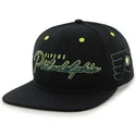 svart-snapbackkeps-med-platt-skarm-och-philadelphia-flyers-nhl-logotyp-fran-47-brand