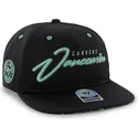 svart-snapback-keps-med-platt-skarm-och-vancouver-canucks-nhl-logotyp-fran-47-brand