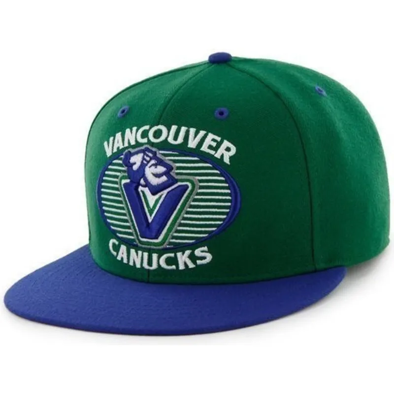 kepsar-plana-gron-snapback-fran-vancouver-canucks-nhl-av-47-brand