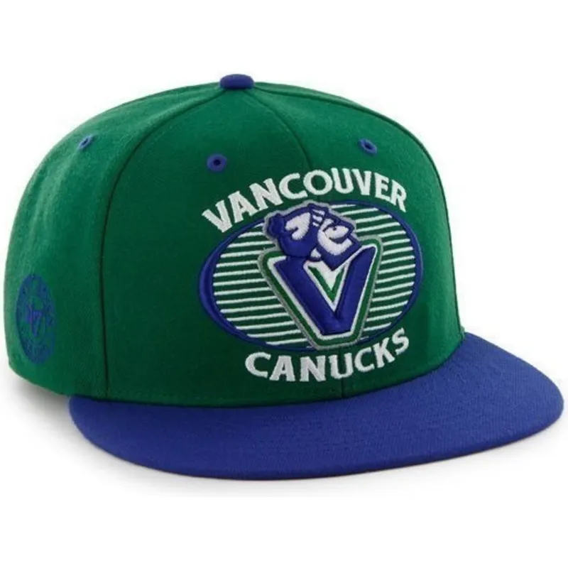 kepsar-plana-gron-snapback-fran-vancouver-canucks-nhl-av-47-brand