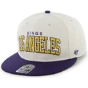 los-angeles-kings-nhl-vit-och-bla-platt-snapback-keps-fran-47-brand