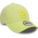 ljusgron-justerbar-kurvad-keps-med-gront-9forty-league-essential-logotyp-fran-los-angeles-dodgers-mlb-av-new-era
