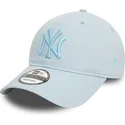 new-york-yankees-mlb-new-era-9twenty-league-essential-ljusbla-justerbar-bojd-keps-med-bla-logotyp