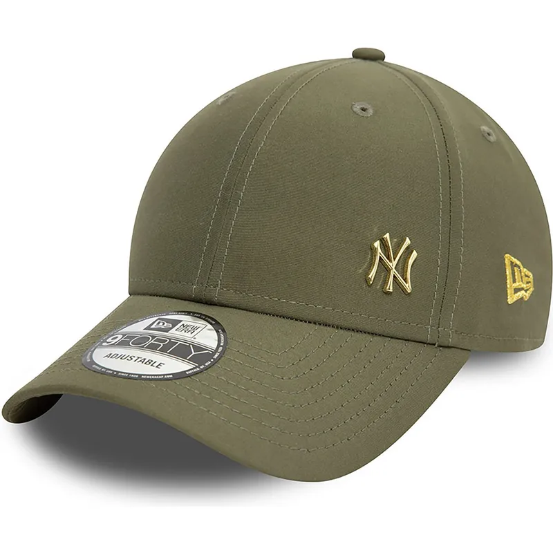 gron-justerbar-bojd-keps-med-guldlogo-9forty-flawless-av-new-york-yankees-mlb-fran-new-era