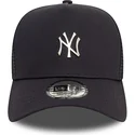 new-era-new-york-yankees-mlb-a-frame-metallic-marinbla-truckerkeps
