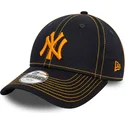 marinbla-bojd-justerbar-keps-med-orange-logotyp-for-barn-9forty-stitch-new-york-yankees-mlb-fran-new-era