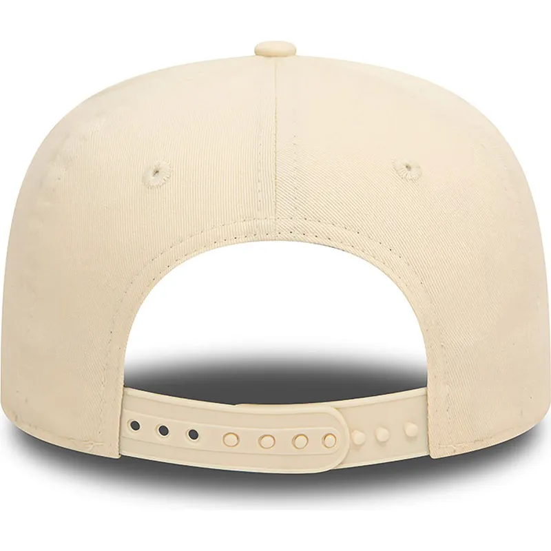 beige-platt-snapbackkeps-med-gront-logo-for-barn-9fifty-contrast-new-york-yankees-mlb-fran-new-era