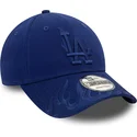 kepsar-curva-bla-justerbart-band-9forty-flame-fran-los-angeles-dodgers-mlb-av-new-era
