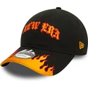 bojd-svart-och-orange-justerbar-keps-9twenty-race-flame-fran-new-era
