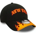bojd-svart-och-orange-justerbar-keps-9twenty-race-flame-fran-new-era