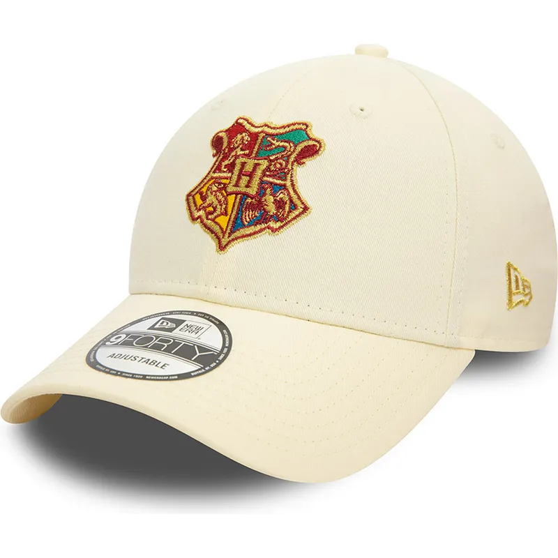 kepsar-curva-beige-justerbart-band-9forty-fran-hogwarts-harry-potter-av-new-era
