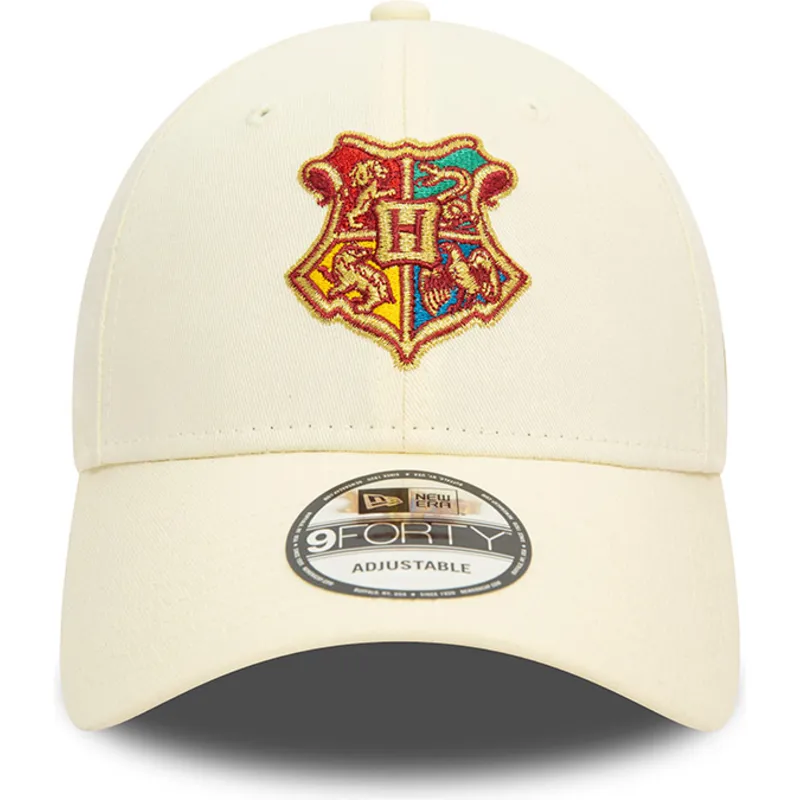 kepsar-curva-beige-justerbart-band-9forty-fran-hogwarts-harry-potter-av-new-era