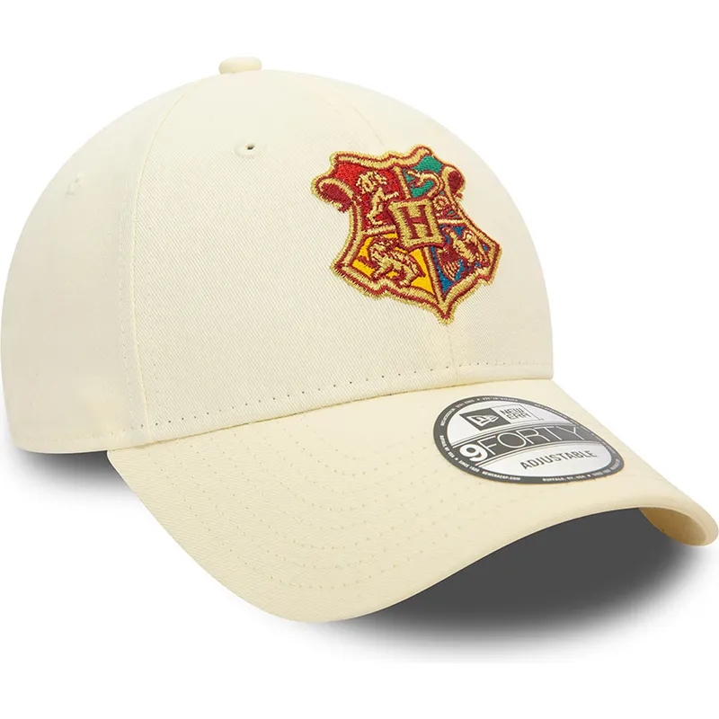 kepsar-curva-beige-justerbart-band-9forty-fran-hogwarts-harry-potter-av-new-era