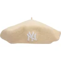 beige-basker-for-dam-wool-beret-av-new-york-yankees-mlb-fran-new-era