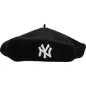 svart-basker-for-dam-wool-beret-new-york-yankees-mlb-fran-new-era