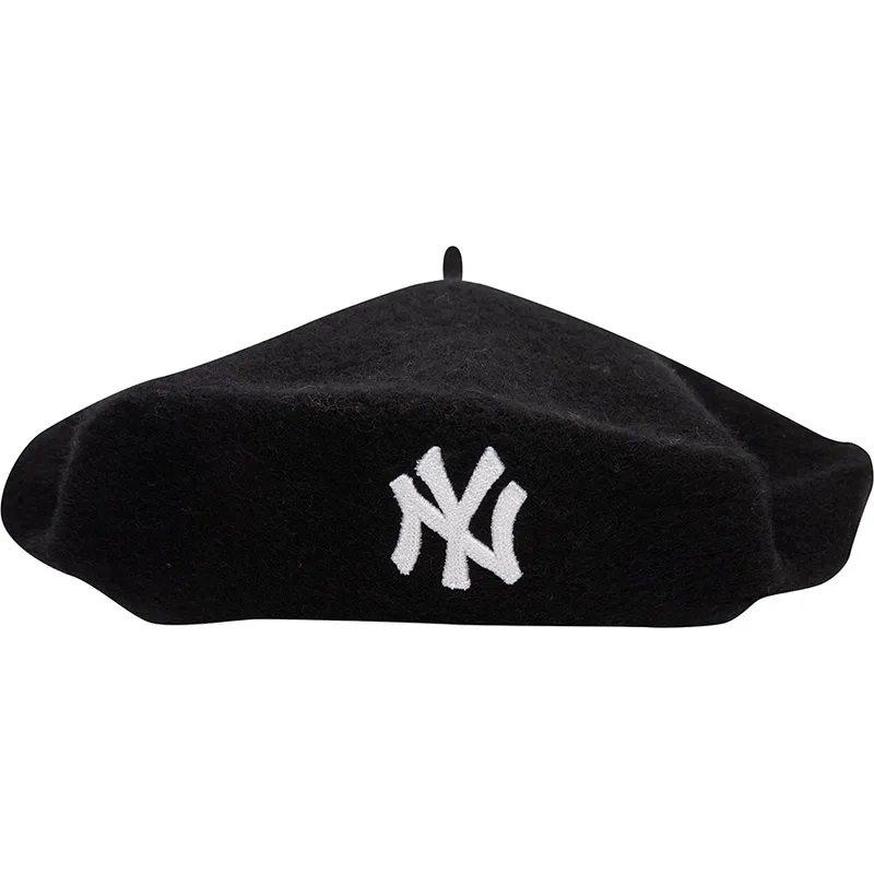 svart-basker-for-dam-wool-beret-new-york-yankees-mlb-fran-new-era