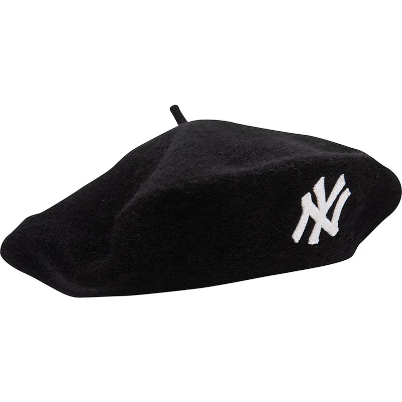 svart-basker-for-dam-wool-beret-new-york-yankees-mlb-fran-new-era