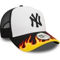 new-era-new-york-yankees-mlb-a-frame-flame-vit-och-svart-truckerkeps