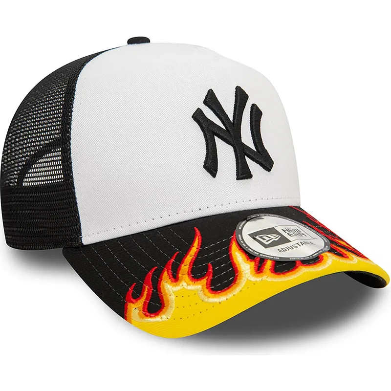 kepsar-curva-vit-snapback-a-frame-flame-fran-new-york-yankees-mlb-av-new-era