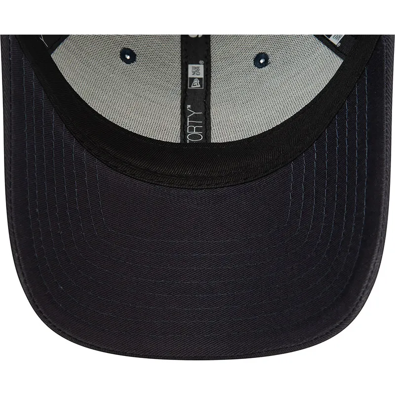 marinbla-bojd-justerbar-keps-med-rosa-logotyp-9forty-flower-icon-fran-new-york-yankees-mlb-av-new-era