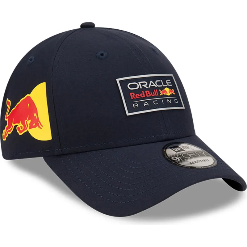 marinbla-bojd-justerbar-keps-9forty-repreve-graphic-fran-red-bull-racing-formula-1-av-new-era