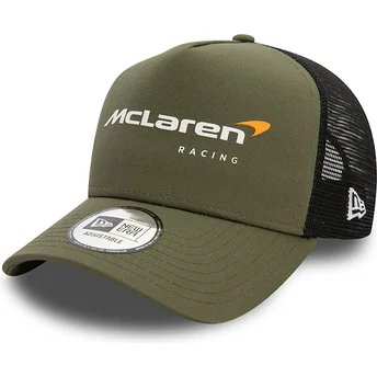 Grön och svart A Frame Seasonal truckerkeps från McLaren Racing Formula 1 av New Era