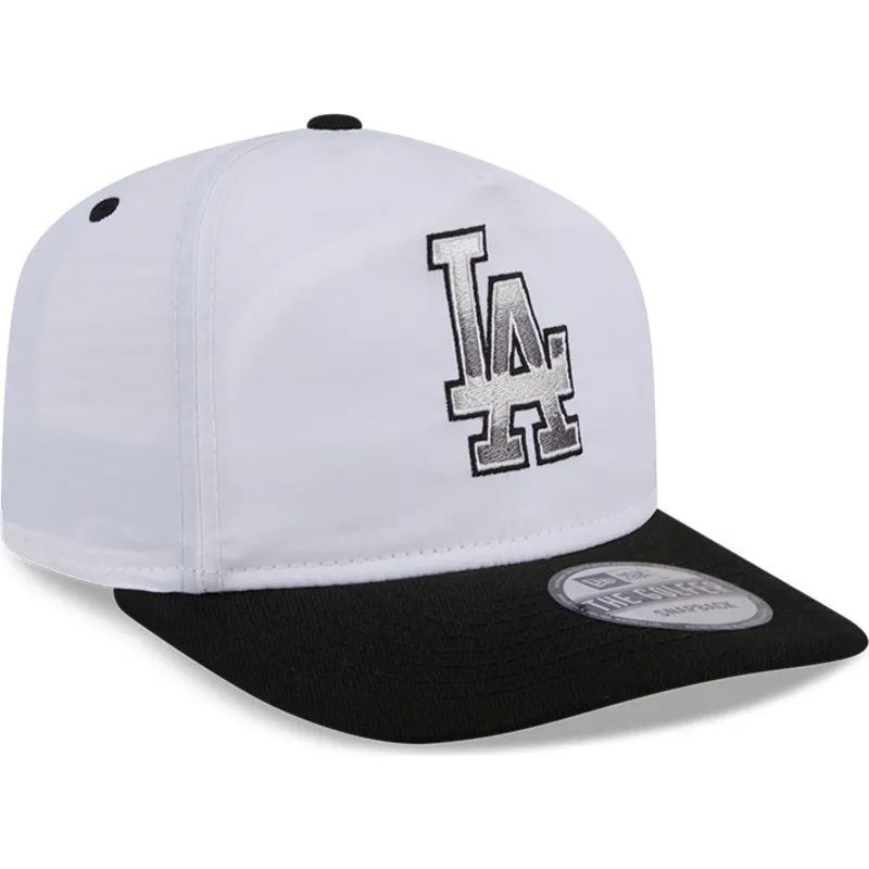 vit-och-svart-bojd-keps-snapback-golfer-chrome-logo-los-angeles-dodgers-mlb-fran-new-era