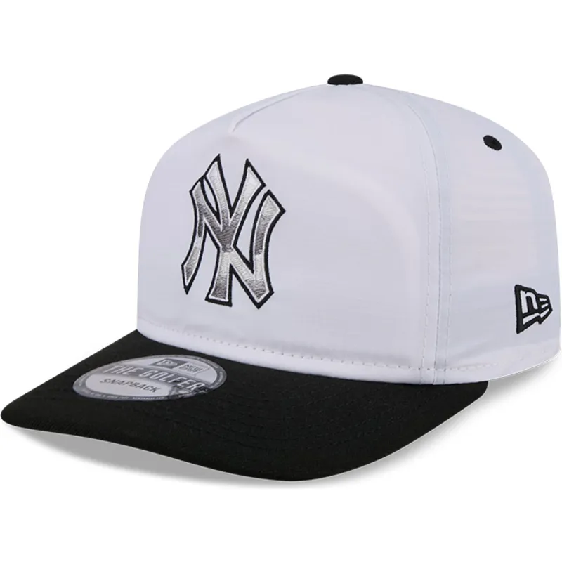 vit-och-svart-bojd-keps-snapback-golfer-chrome-logo-new-york-yankees-mlb-fran-new-era