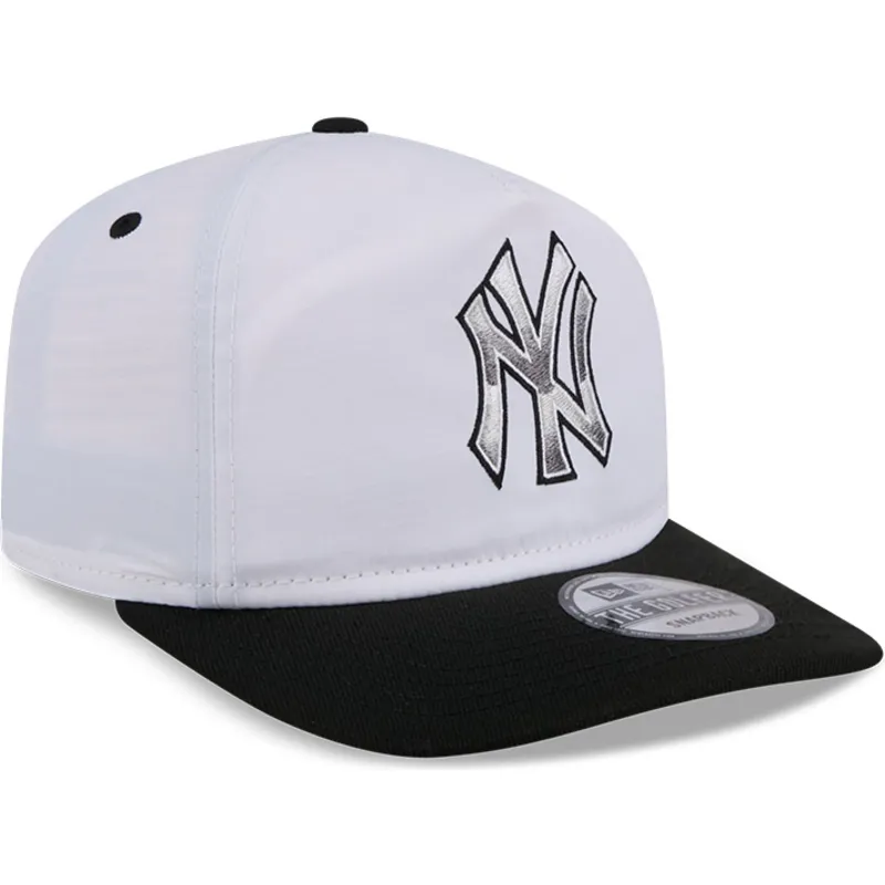 vit-och-svart-bojd-keps-snapback-golfer-chrome-logo-new-york-yankees-mlb-fran-new-era