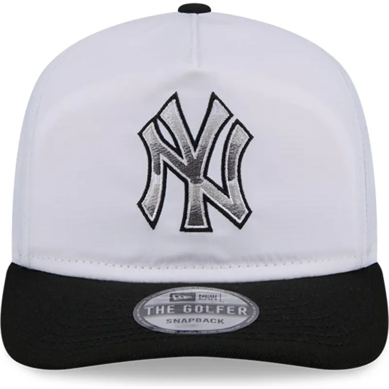 vit-och-svart-bojd-keps-snapback-golfer-chrome-logo-new-york-yankees-mlb-fran-new-era