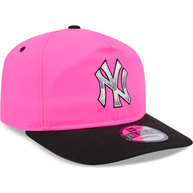 new-york-yankees-mlb-new-era-rosa-och-svart-snapback-golfer-bojd-keps-med-chrome-logotyp