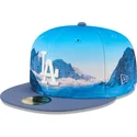 kepsar-plana-bla-justerad-59fifty-photoreal-fran-los-angeles-dodgers-mlb-av-new-era